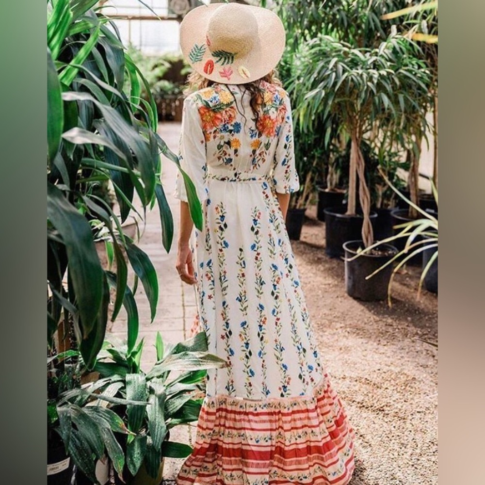 Farm Rio Springtime Wrap Dress (NWOT)